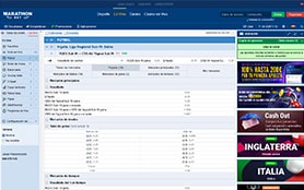 Estadísticas de torneos en Marathonbet.