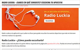 A falta de vídeo, transmisión de radio