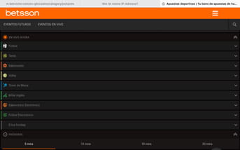 Las apuestas deportivas en Betsson desde el móvil.